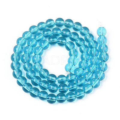 Transparent Glass Beads Strands GLAA-N058-8mm-B01-1