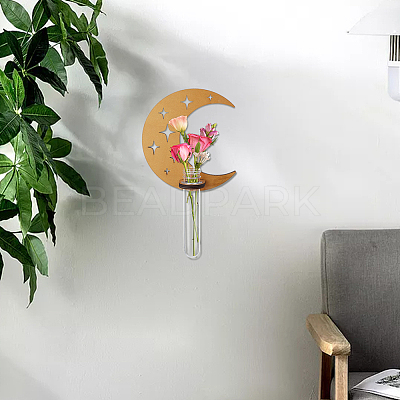 Wall-mounted Plastic Hydroponic Vase AJEW-WH0567-32-1