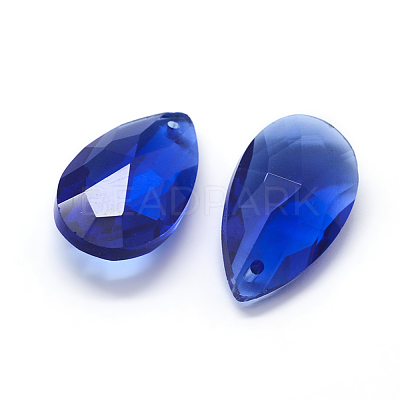 Faceted Glass Pendants GLAA-F069-L-A22-1