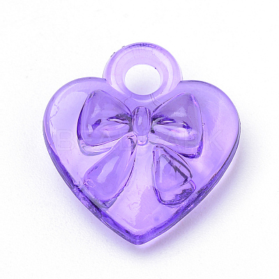 Transparent Acrylic Charms X-TACR-S144-57-1