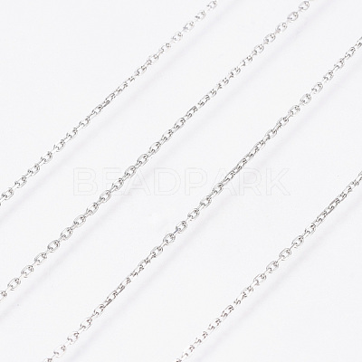 Non-Tarnish 3.28 Feet 304 Stainless Steel Cable Chains X-CHS-D004-01P-1