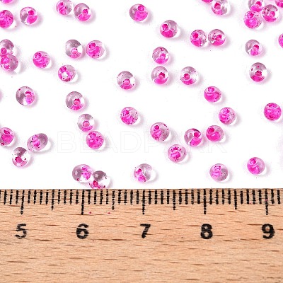 8/0 Inside Colours Transparent Glass Seed Beads SEED-T007-06I-1