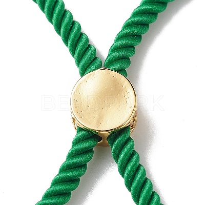 Half Finished Twisted Milan Rope Slider Bracelets FIND-G032-01G-08-1