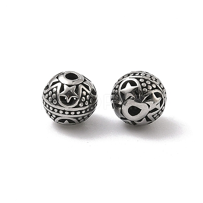 Retro 316 Surgical Stainless Steel Beads STAS-L307-17AS-15-1
