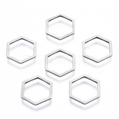 Non-Tarnish 201 Stainless Steel Linking Rings STAS-N090-T03-1-1