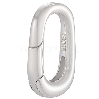 1Pc 925 Sterling Silver Spring Gate Rings STER-BBC0008-50C-1