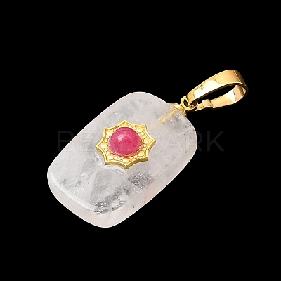 Natural Quartz Crystal Pendants G-T151-02C-1