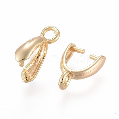 Brass Pinch Bails X-KK-T029-51G-1