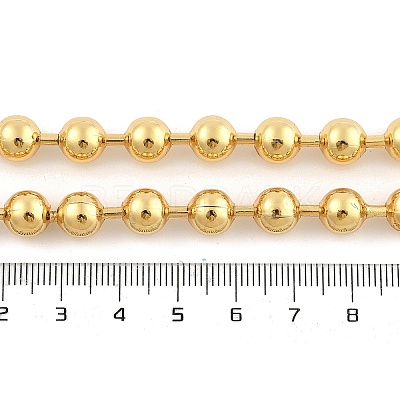 Rack Plating Brass Ball Chain Necklaces for Women NJEW-G102-01D-G-1
