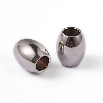 Tarnish Resistant Barrel 202 Stainless Steel Spacer Beads X-STAS-L176-03P-1