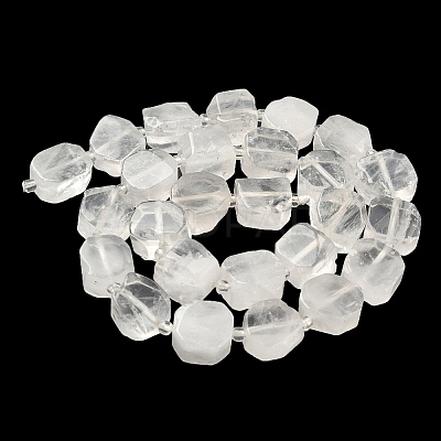 Natural Quartz Crystal Beads Strands G-I394-D27-1