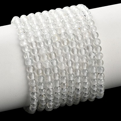 Natural White Topaz Beads Strands X-G-P627-3mm-02-1