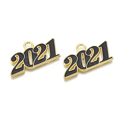 Alloy Enamel Pendants X-PALLOY-T078-03-1
