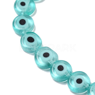 Handmade Evil Eye Lampwork Beads Strands LAMP-G164-10B-01-1