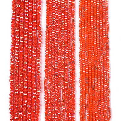 Electroplate Glass Beads Strands EGLA-A044-P1mm-B03-1