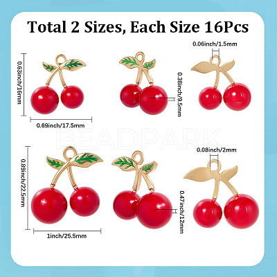 32Pcs 2 Style Alloy Pendants FIND-SC0016-35-1