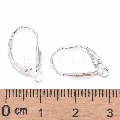 Sterling Silver Leverback Hoop Earrings Findings X-STER-A002-236-1