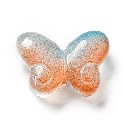 Transparent Baking Paint Glass Beads GLAA-F115-01K-1