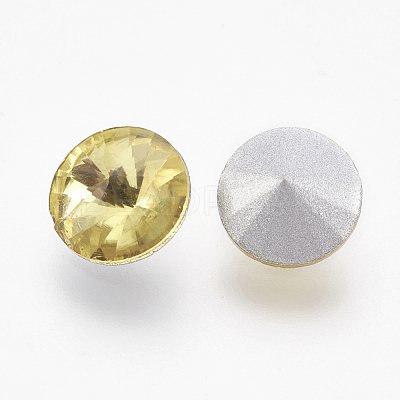Glass Pointed Back Rhinestone RGLA-R003-8mm-M-1