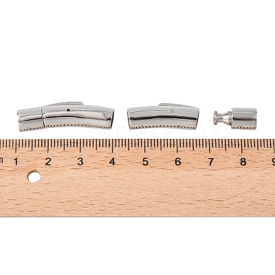 Tarnish Resistant Column 316 Surgical Stainless Steel Bayonet Clasps X-STAS-A021-5mm-1