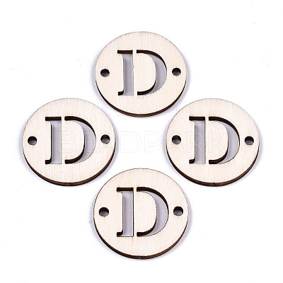 Unfinished Natural Poplar Wood Links Connectors WOOD-S045-140B-01D-1