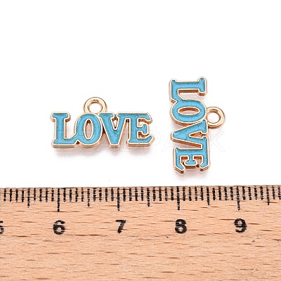 Valentine's Day Theme Alloy Enamel Pendants ENAM-T020-50D-07-1