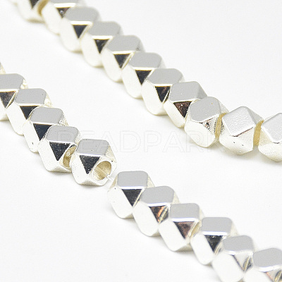 Electroplate Non-magnetic Synthetic Hematite Beads Strands X-G-Q465-31S-1