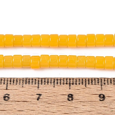 Imitation Jade Glass Beads Strands GLAA-N026-2x4mm-J06-1