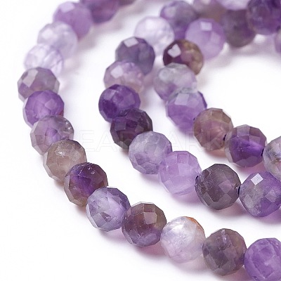 Natural Amethyst Beads Strands X-G-L581A-001-1
