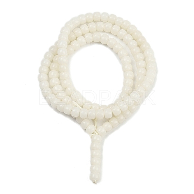 Natural Bodhi Root Beads Strand WOOD-B010-A02-6x8mm-1