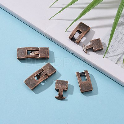 Tibetan Style Snap Lock Clasps LS-TIBE-LF11313Y-R-LF-1