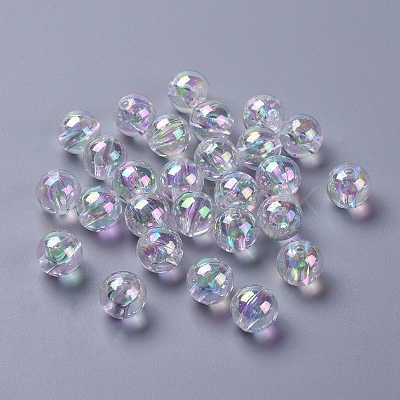 Eco-Friendly Transparent Acrylic Beads X-PL735-2-1
