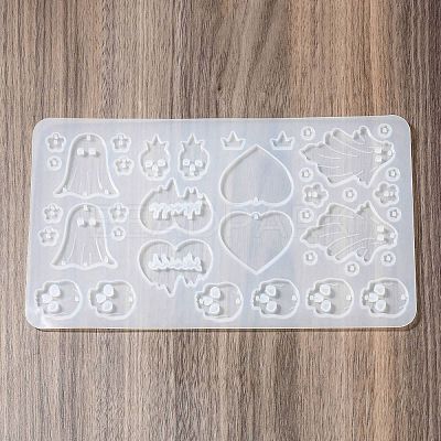 Halloween Theme Silicone Pendant Molds DIY-Q030-05A-1