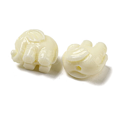 Opaque Resin Animal Beads RESI-H158-01-1