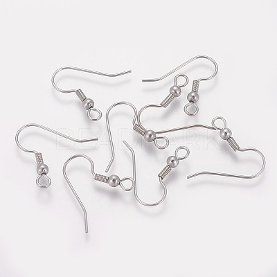 Tarnish Resistant 316 Surgical Stainless Steel Earring Hooks STAS-I090-03P-1