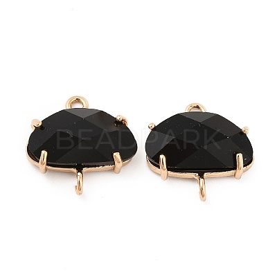 K9 Glass Connector Charms KK-E071-24KCG-01-1