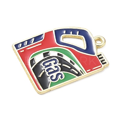 Racing Car Theme Alloy Enamel Pendants AL-CBA4666-03P-1