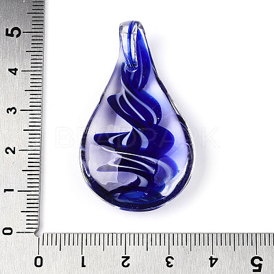 Handmade Lampwork Pendants LAMP-N034-03B-1