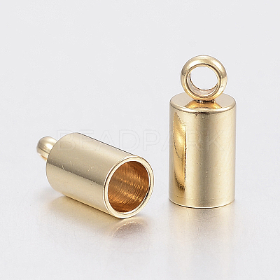 201 Stainless Steel Cord Ends X-STAS-H436-13A-1