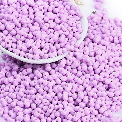Baking Paint Glass Seed Beads SEED-K010-A22-1