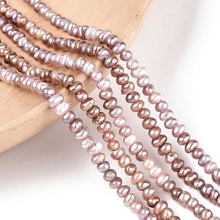 Natural Cultured Freshwater Pearl Beads Strands PEAR-N025-01A-1