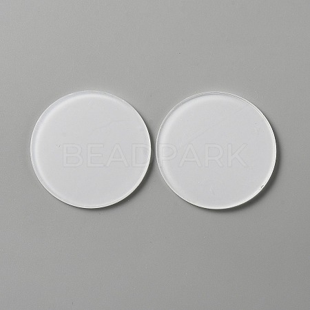 Acrylic Flat Round Action Figure Display Bases KY-WH0004-05B-A-1