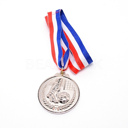Zinc Alloy Football Medals NJEW-WH0017-01P-1