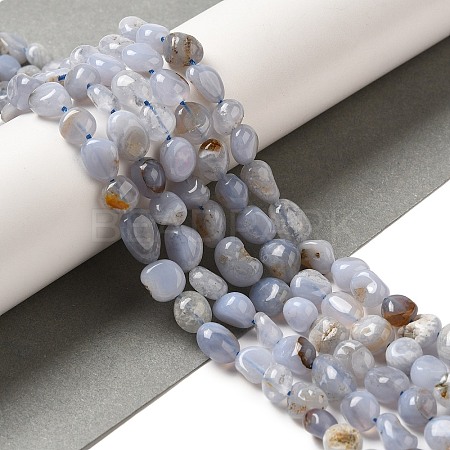 Natural Blue Lace Agate Beads Strands G-L608-A02-01B-1