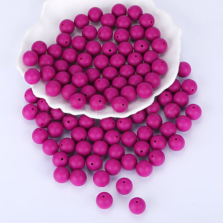 Round Silicone Focal Beads SI-JX0046A-09-1