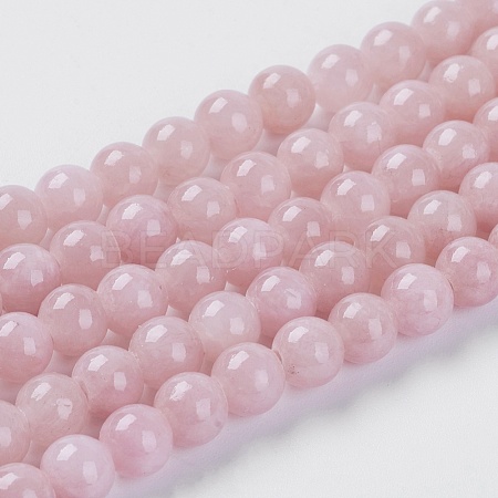 Natural Yellow Jade Beads Strands G-G598-6mm-YXS-05-1