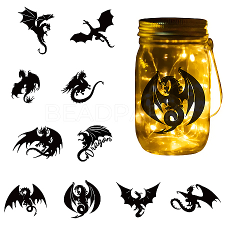 10 Style Silhouette Paper AJEW-WH0341-005-1