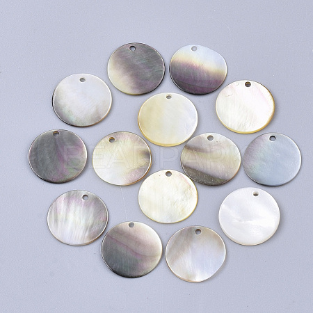 Black Lip Shell Pendants SSHEL-S251-36B-1