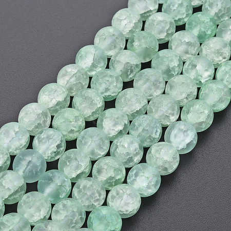 Crackle Glass Beads Strands GLAA-S192-D-008E-1