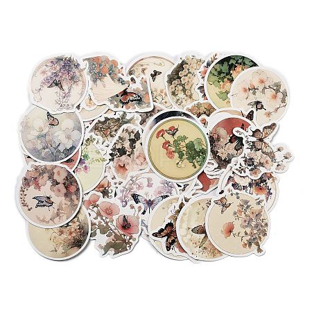 50Pcs Paper Stickers DIY-M055-13-1